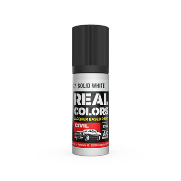 AK Interactive RC827 Real Colors Solid White 17ml Lacquer Paint
